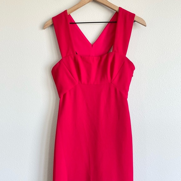 BCBGMAXAZRIA Agata Red Gown Dress formal prom homecoming wedding gala black tie - Picture 4 of 10